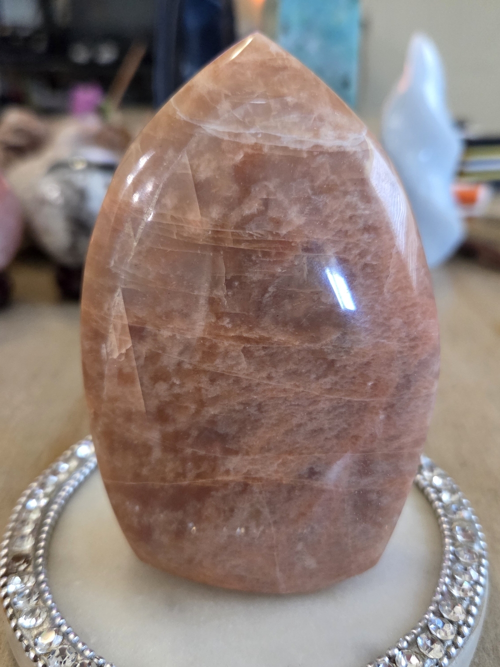 Natural Moonstone Stand-up Freeform Crystal #3